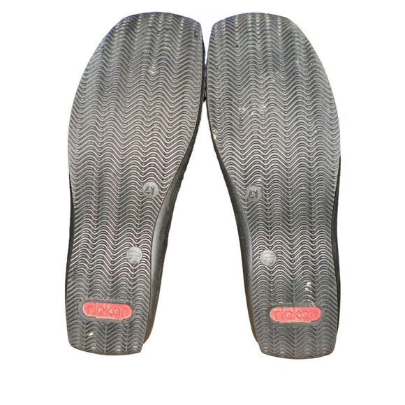 Rieker Anitstress Flats Women's Size 9 Gray Leather Slip On Comfort Shoes - Picture 8 of 9